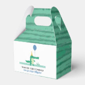 オスナップキュートアリゲーター子供の誕生日パーティー フェイバーボックス (裏面サイド)