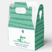 オスナップキュートアリゲーター子供の誕生日パーティー フェイバーボックス (オープン)