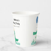 オスナップキュートアリゲーター子供の誕生日 紙コップ (右)