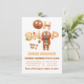 オスナップクリスマスクッキー交換ジンジャーブレッドマン 招待状 (スタンド正面)