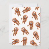 オスナップクリスマスクッキー交換ジンジャーブレッドマン 招待状 (裏面)