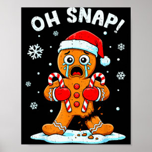 オスナップジンジャーブレッド クリスマス Xmas コッキー ベーキング H ポスター