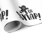 オスナップタイポグラフィクリスマスホリデー ラッピングペーパー (ロールコーナー)