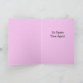 オスナップチョコレートバニーイースター シーズンカード (内部)