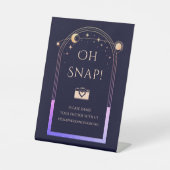 オスナップ神秘的なレインボーネイビーブルーサンムーンスターズ 台座サイン (正面)