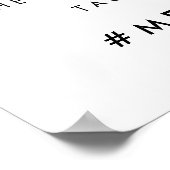 オスナップ |の結婚ハッシュタグタイポグラフィ ポスター (角)