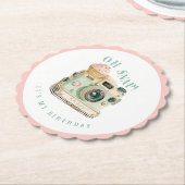 オスナップ |カメラ誕生日 ペーパーコースター (アングル)