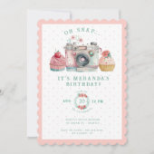 オスナップ |カメラ誕生日 招待状 (正面)