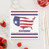 オスナード国旗（カリフォルニア） スタンダードランチョンナプキン (インサイチュ)