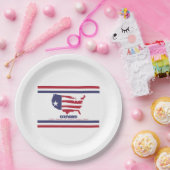 オスナード国旗（カリフォルニア） ペーパープレート (パーティー)