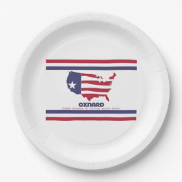 オスナード国旗（カリフォルニア） ペーパープレート