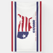 オスナード国旗（カリフォルニア） 横断幕 (縦)