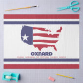 オスナード国旗(カリフォルニア) 薄葉紙 (クラフト)