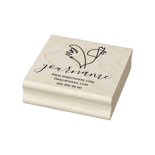 オスニワトリ ラバースタンプ (スタンプ)