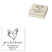 オスニワトリ ラバースタンプ (押印)