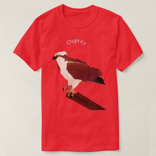 オスプレィ・ホーク・バードラバー Tシャツ (デザイン正面)