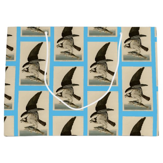 オスプレイの魚のタカ ラージペーパーバッグ (正面)