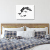 オスプレイイラストレーション キャンバスプリント (インサイチュ (寝室))