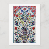 オスマン帝国のトルコのアラベスク古瓦 ポストカード (正面)