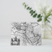 オスマン帝国の地図 ポストカード (スタンド正面)