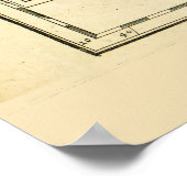 オスマン帝国の地図（1654年） ポスター (角)