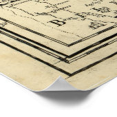 オスマン帝国の地図(1680) ポスター (角)