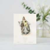 オスマン帝国プリンセス - 17世紀のファッション ポストカード (スタンド正面)