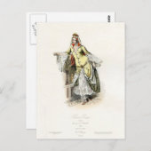 オスマン帝国プリンセス - 17世紀のファッション ポストカード (正面/裏面)