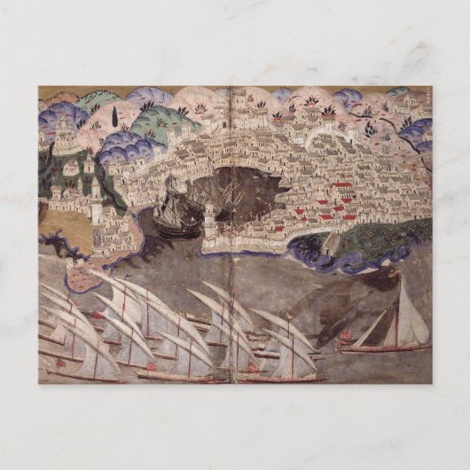 オスマン帝国艦隊 ポストカード (正面)