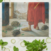 オスマン·ハムディ·ベイ·ザ·カメのトレーナー キッチンタオル (折り畳み)