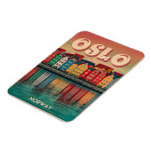 オスロカラフルはノルウェーのヴィンテージとギフトを収容 マグネット (左側)