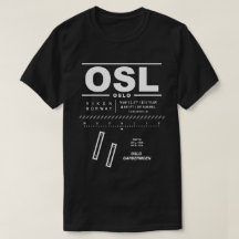 オスロガーデルモエン空港OSL Tシャツ