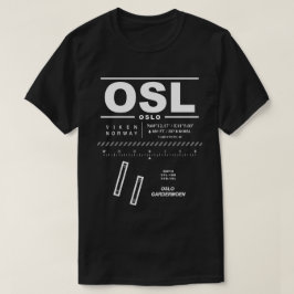オスロガーデルモエン空港OSL Tシャツ