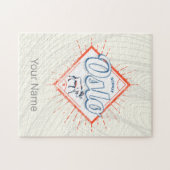 オスロキャピタルノルウェーレトロムースヴィンテージ土産 ジグソーパズル (横)