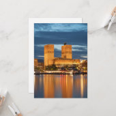 オスロシティホールノルウェー カード (正面/裏面インサイチュ)