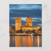 オスロシティホールノルウェー ポストカード (正面)