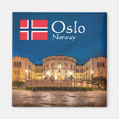 オスロノルウェーお土産 マグネット (正面)