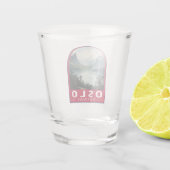 オスロノルウェートラベルアートヴィンテージ ショットグラス (裏面)