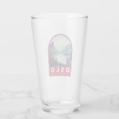 オスロノルウェートラベルアートヴィンテージ タンブラーグラス (裏面)