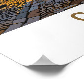 オスロノルウェートラベルプリント ポスター (角)