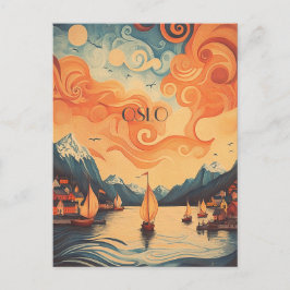 オスロノルウェートラベル ポストカード