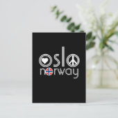 オスロノルウェーラブピースポストカード1 ポストカード (スタンド正面)