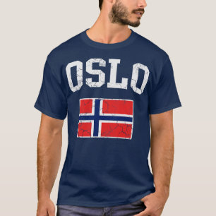 オスロノルウェー国旗 Tシャツ