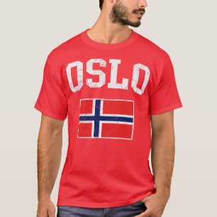 オスロノルウェー国旗 Tシャツ