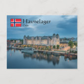 オスロノルウェー ポストカード (正面)