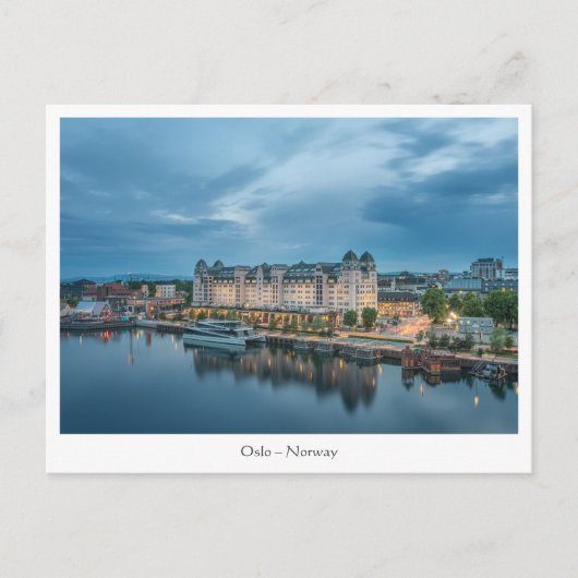 オスロノルウェー ポストカード (正面)