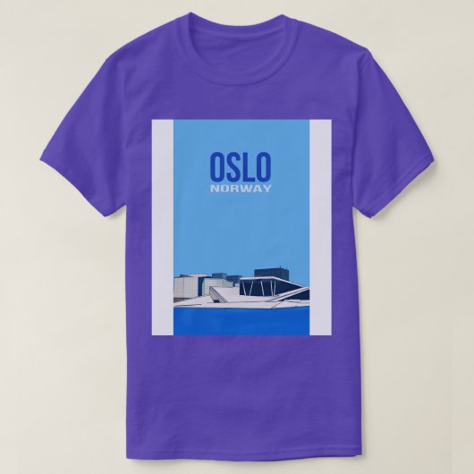 オスロノルウェー Tシャツ (デザイン正面)