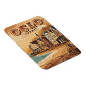 オスロビーチノルウェーヴィンテージお土産とギフト マグネット (右側)