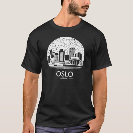 オスロ市ノルウェー Tシャツ (正面)