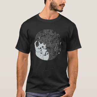 オスロ座標マップホームタウン Tシャツ